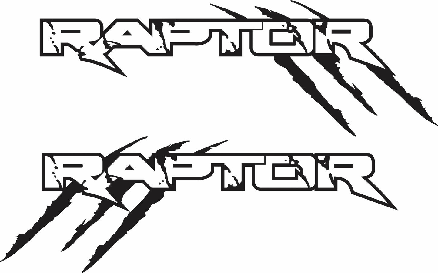 Ranger Raptor Claws Outline Decals Sticker Bedside fit Ford F150 Ford Ranger Truck Decal sticker Graphic Vinyl 2Pcs