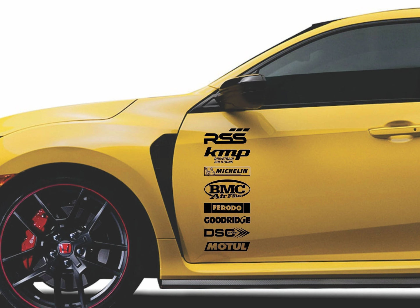 Sponsor Decals for door bedside car accessories vinyl Sticker Car Sponsors Decals JDM Racing automotive sponsors