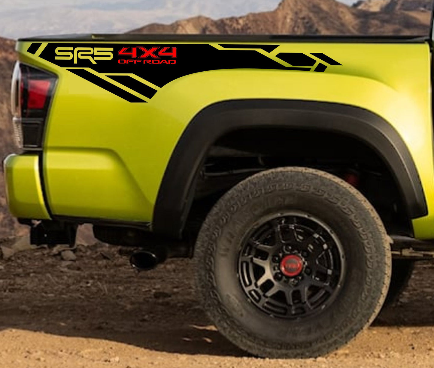 2x Toyota Tacoma SR5 4X4 OFF ROAD Bed Vinyl Decal Sticker Graphics Kit Off Road, Toyota TUNDRA Decals, Stickers, Bedsides Decal