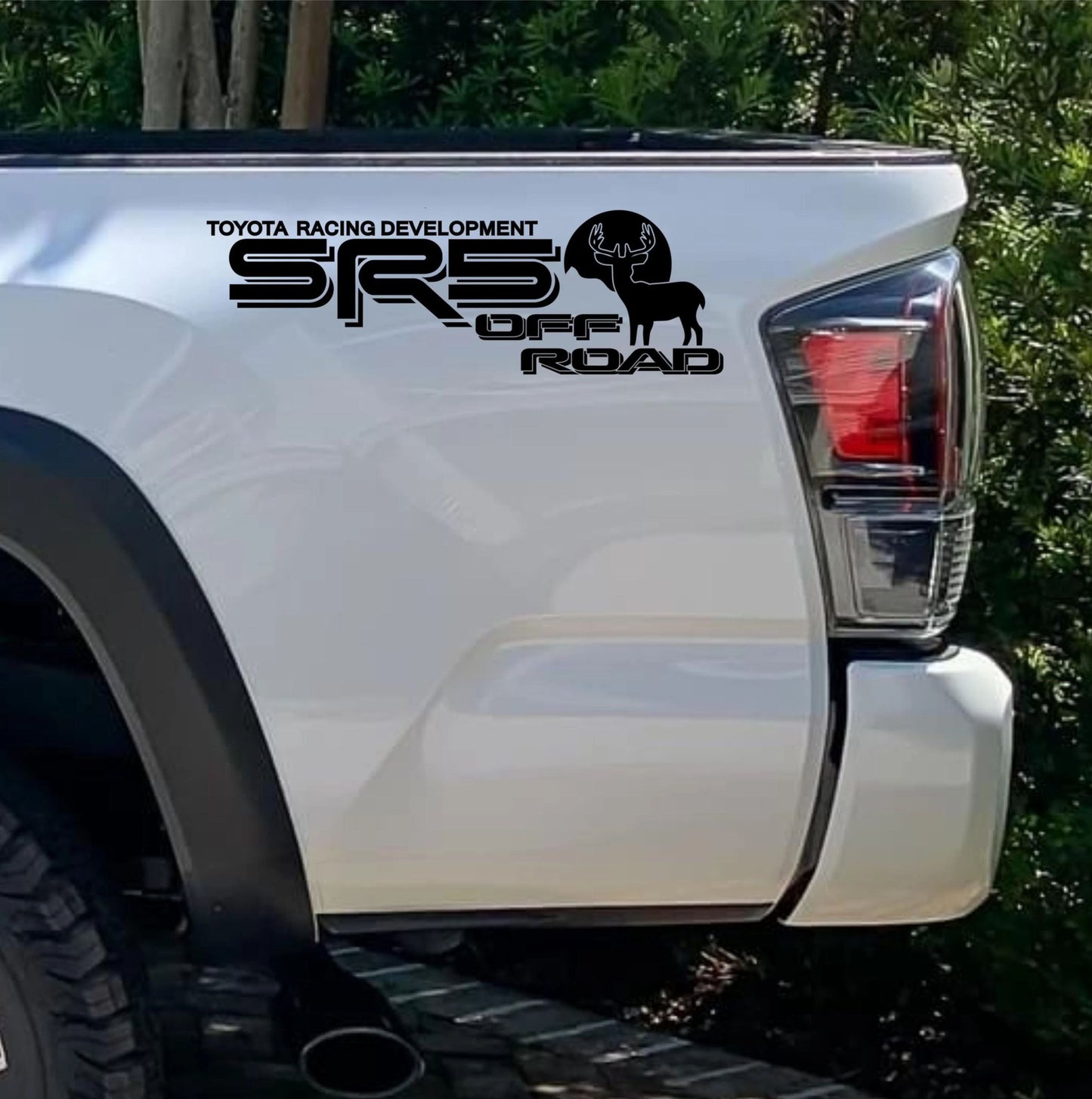 SR5 Off Road Deer Decal, Toyota Tacoma Tundra Ford Runner Truck bedside decal set of 2 SR5 Deer Mountain vinyl decal