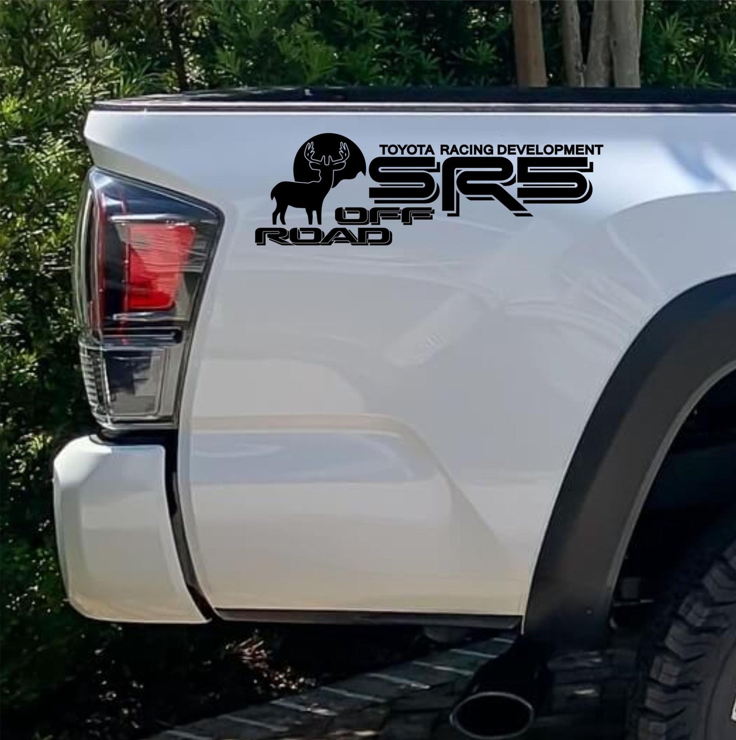 SR5 Off Road Deer Decal, Toyota Tacoma Tundra Ford Runner Truck bedside decal set of 2 SR5 Deer Mountain vinyl decal