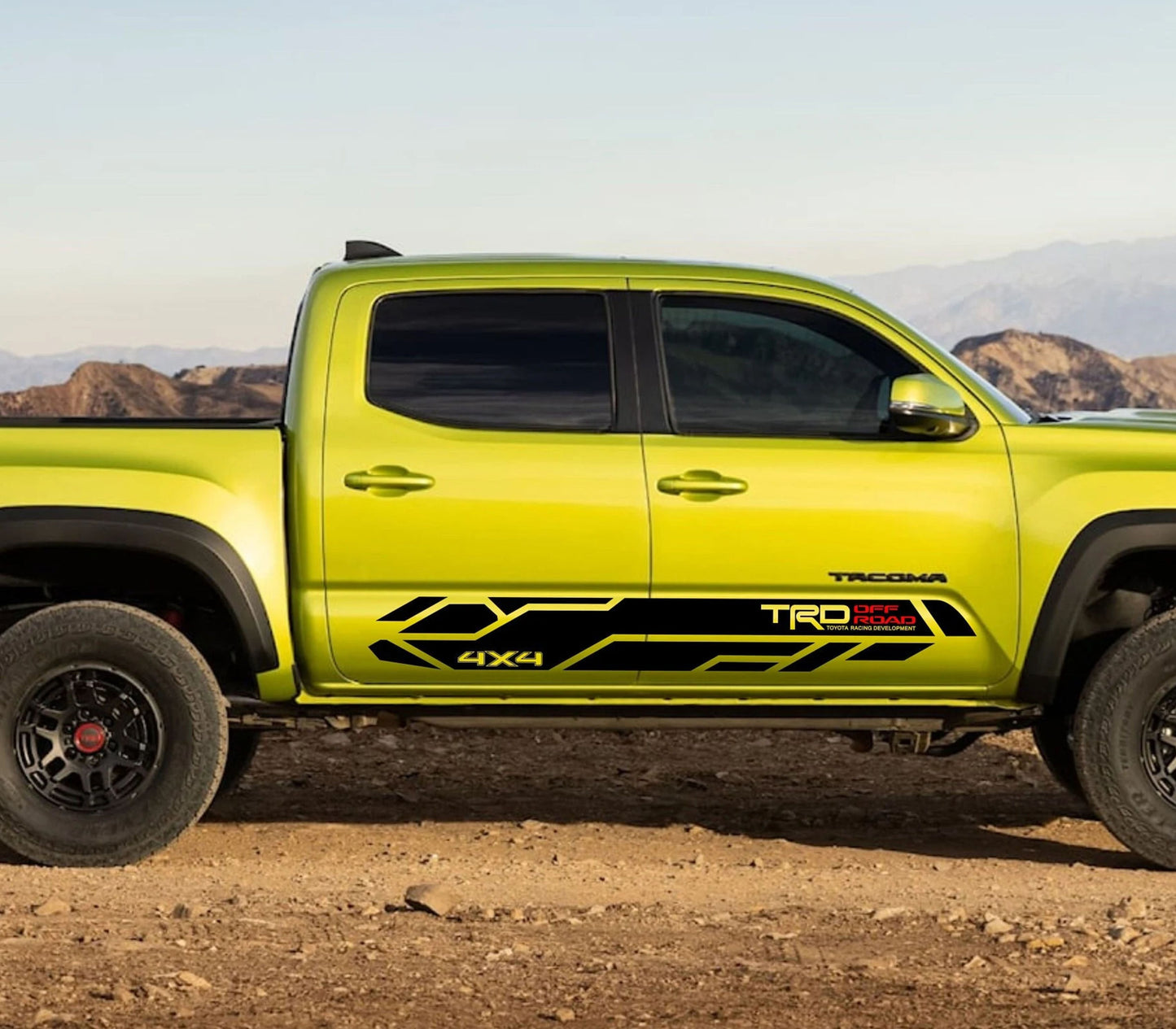 TRD 4x4 off-road Door Decals vinyl decals for 2013-2023 Toyota Tacoma, ROCKER PANEL Vinyl Decal Sticker Graphics Kit