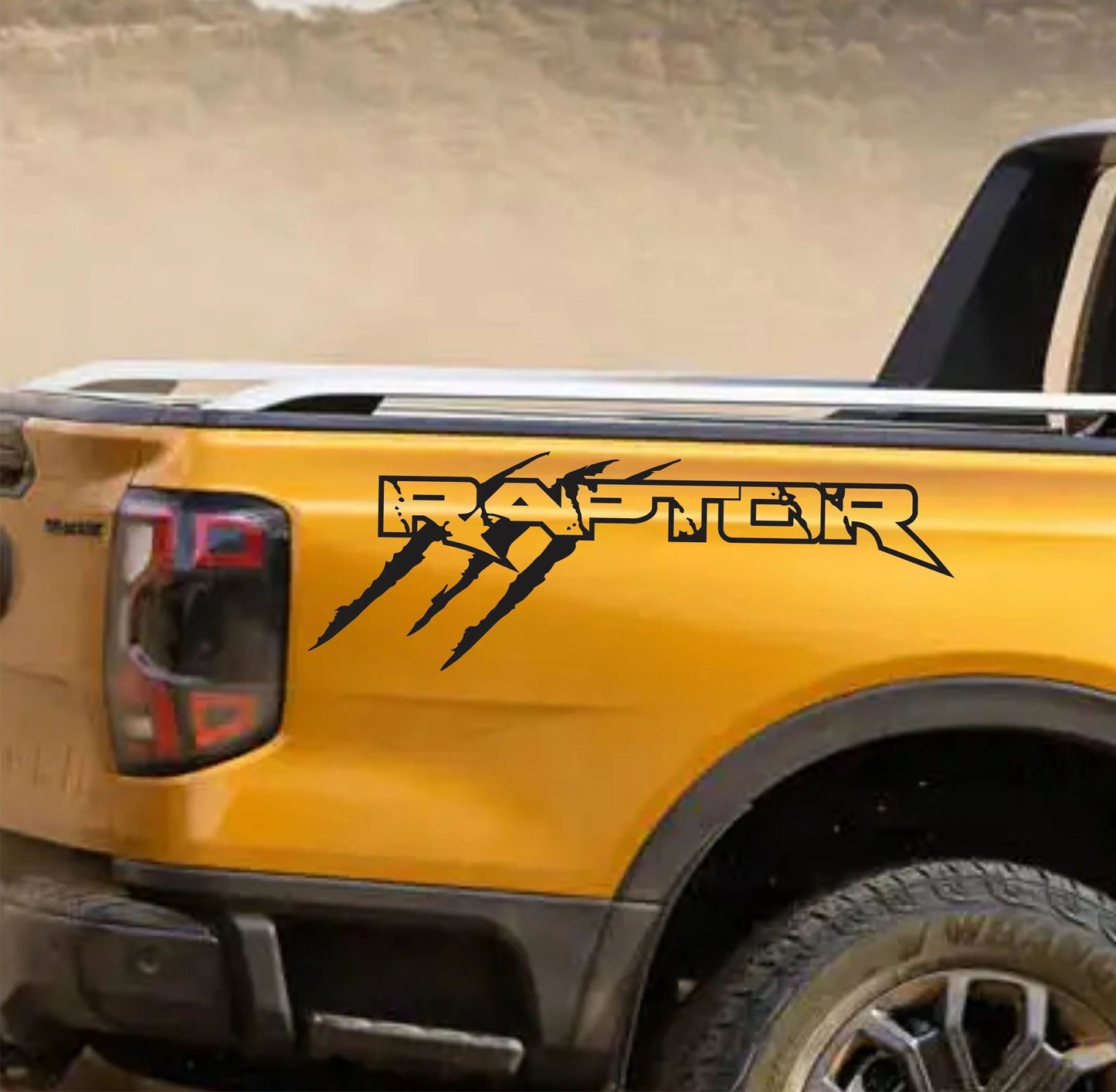 Ranger Raptor  Claws Outline  Decals Sticker Bedside fit Ford F150 Ford Ranger Truck Decal sticker Graphic Vinyl 2Pcs