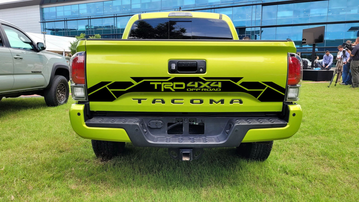 TRD 4X4 Off Road Tailgate Vinyl Decal, Toyota Tacoma Tailgate Decal Graphic