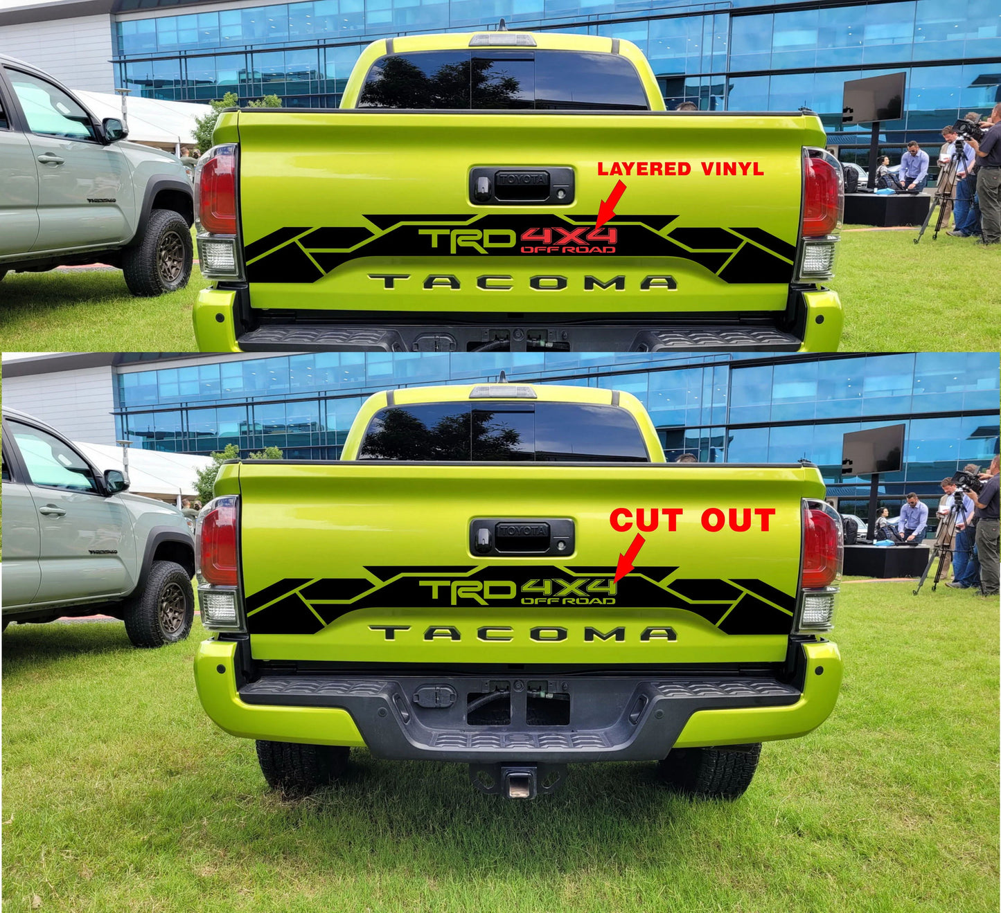 TRD 4X4 Off Road Tailgate Vinyl Decal, Toyota Tacoma Tailgate Decal Graphic