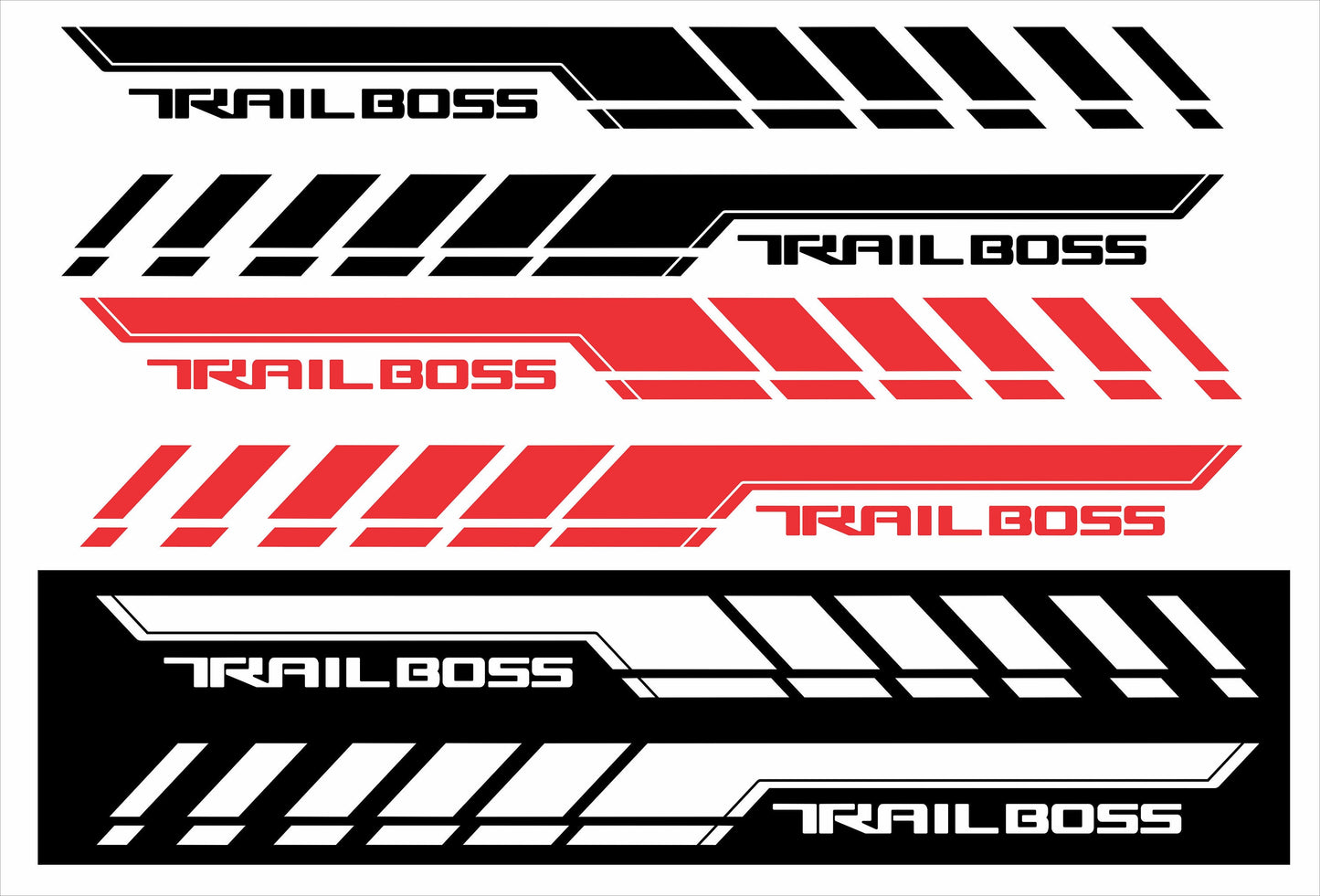 Chevy Silverado Trail Boss Bedside stripes Decal (2 pcs), Chevrolet Silverado Vinyl Decal, Trail Boss Decal , Multiples Color Available, Truck Decal