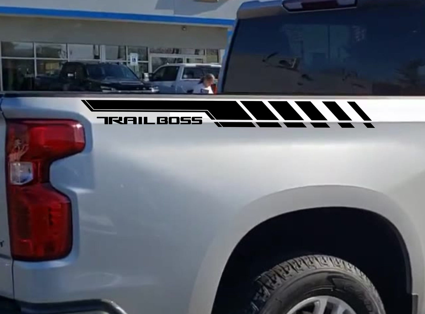 Chevy Silverado Trail Boss Bedside stripes Decal (2 pcs), Chevrolet Silverado Vinyl Decal, Trail Boss Decal , Multiples Color Available, Truck Decal